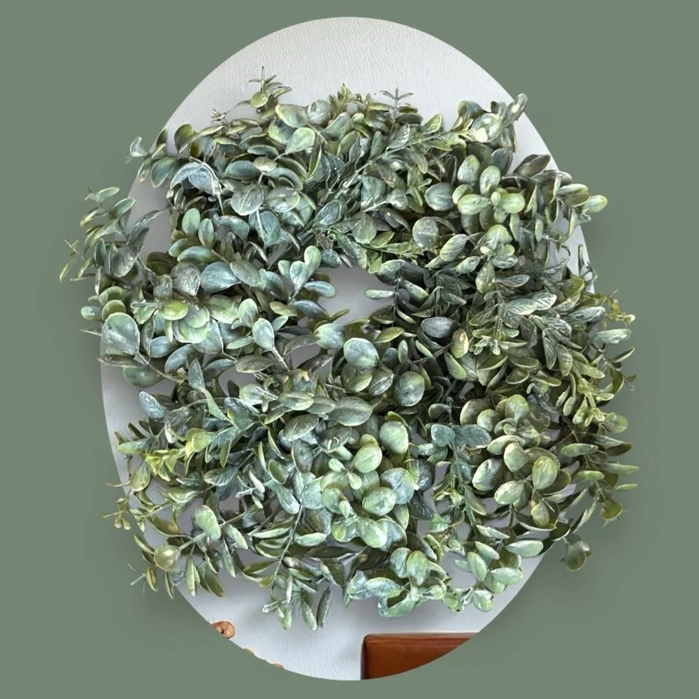 National Tree Company Elegant Green Faux Eucalyptus Wreath For Home